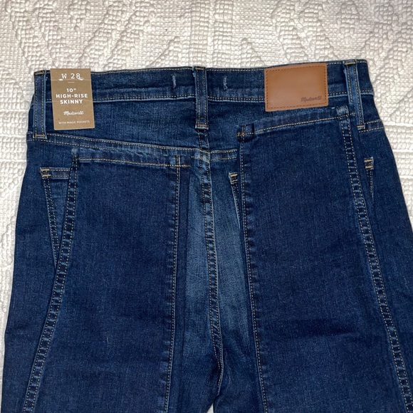 Madewell 10” High Rise Skinny Jeans - 28 NWT - Picture 4 of 8